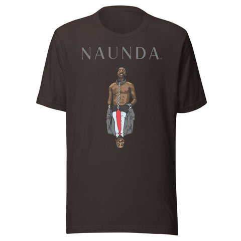 Slave Mentality with Brown Logo Unisex T-Shirt - Kima Kreates