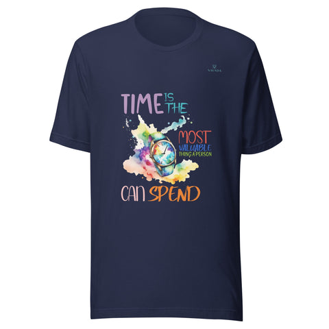 TIME with Turquoise Logo Unisex T-Shirt - Kima Kreates