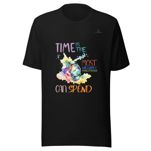 TIME with Turquoise Logo Unisex T-Shirt - Kima Kreates