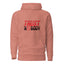 TRUST NOBODY with Red Logo Premium Unisex Hoodie - Kima Kreates