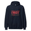 TRUST NOBODY with Red Logo Unisex Hoodie - Kima Kreates