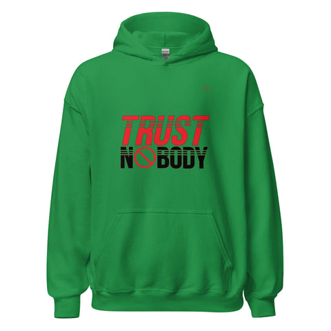 TRUST NOBODY with Red Logo Unisex Hoodie - Kima Kreates