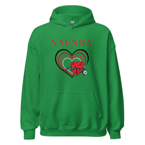 UNCHAIN MY HEART with Red Logo Unisex Hoodie - Kima Kreates
