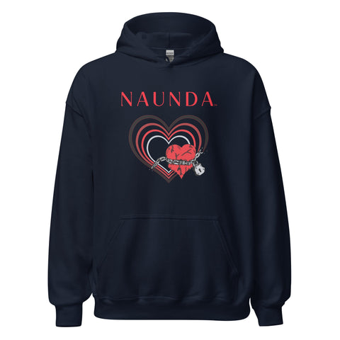 UNCHAIN MY HEART with Red Logo Unisex Hoodie - Kima Kreates