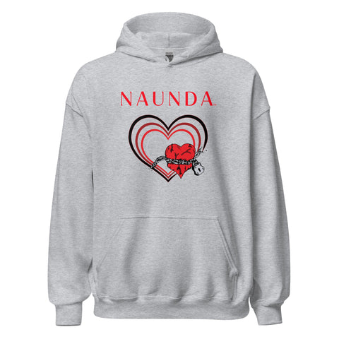 UNCHAIN MY HEART with Red Logo Unisex Hoodie - Kima Kreates