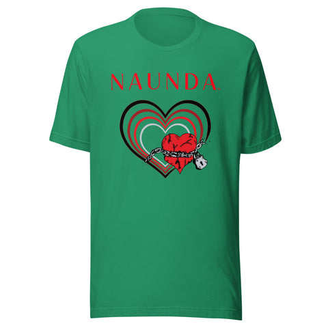 Unchain My Heart with Red Logo Unisex T-Shirt - Kima Kreates