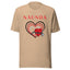Unchain My Heart with Red Logo Unisex T-Shirt - Kima Kreates