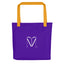 WHITE LABEL Naunda Art Violet Tote Bag - Kima Kreates