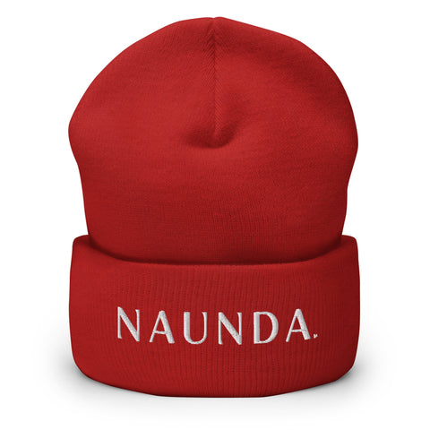 WHITE LABEL Naunda Word Cuffed Beanie - Kima Kreates