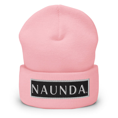 WHITE LABEL Naunda Word Patch Cuffed Beanie - Kima Kreates