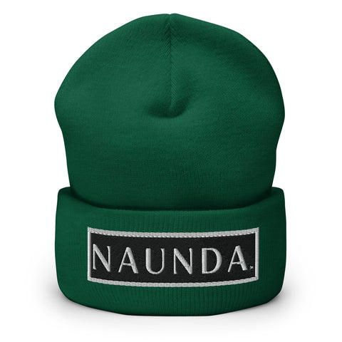WHITE LABEL Naunda Word Patch Cuffed Beanie - Kima Kreates