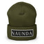 WHITE LABEL Naunda Word Patch Cuffed Beanie - Kima Kreates