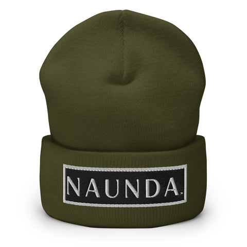 WHITE LABEL Naunda Word Patch Cuffed Beanie - Kima Kreates