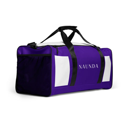 WHITE LABEL Naunda Word Violet Duffle Bag - Kima Kreates
