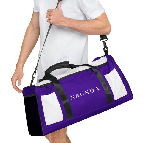 WHITE LABEL Naunda Word Violet Duffle Bag - Kima Kreates