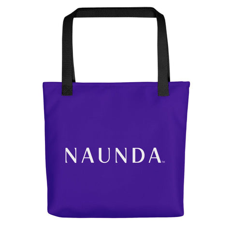 WHITE LABEL Naunda Word Violet Tote Bag - Kima Kreates
