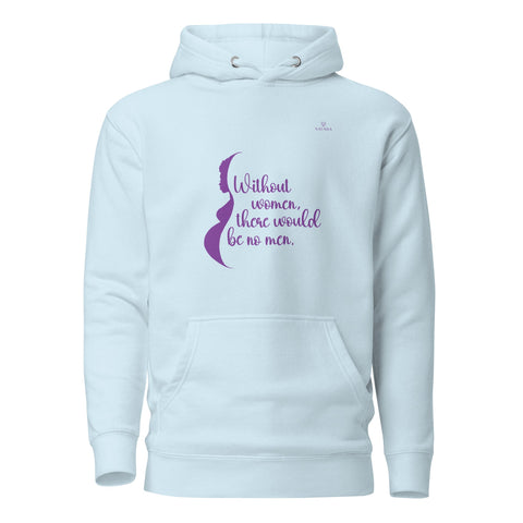 WOMEN with Purple Logo Premium Unisex Hoodie - Kima Kreates