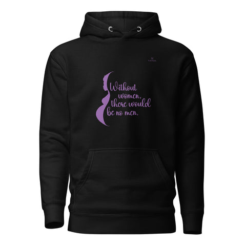 WOMEN with Purple Logo Premium Unisex Hoodie - Kima Kreates