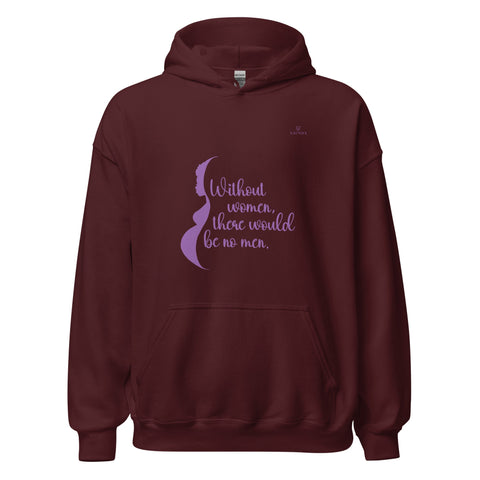 WOMEN with Purple Logo Unisex Hoodie - Kima Kreates