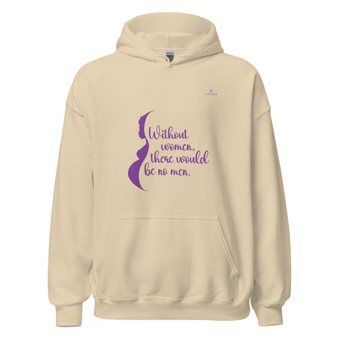 WOMEN with Purple Logo Unisex Hoodie - Kima Kreates