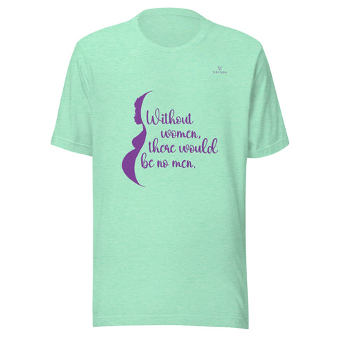 WOMEN with Purple Logo Unisex T-Shirt - Kima Kreates