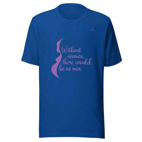 WOMEN with Purple Logo Unisex T-Shirt - Kima Kreates